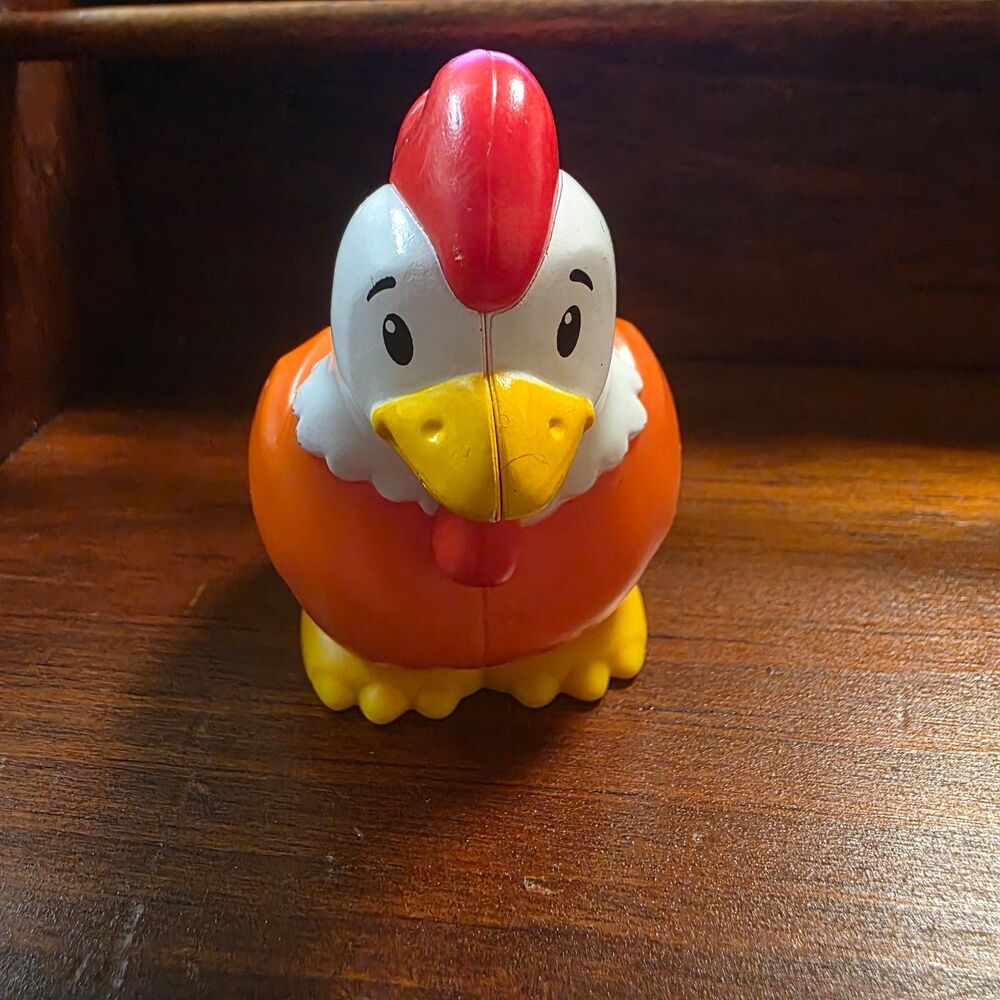 Fisher Price Little People Farm Rooster Chicken Hen Orange Farm Animals